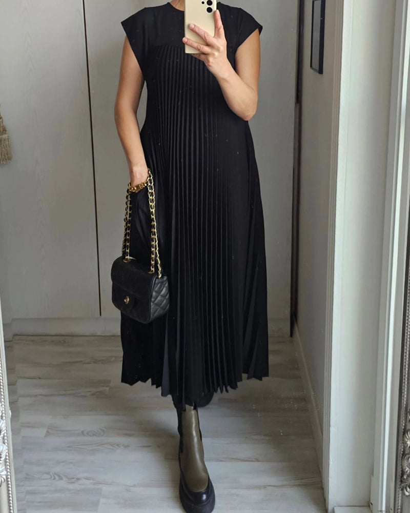 La Scintilla | Vestido Sin Mangas con Pliegues