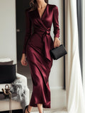 La Scintilla | Vestido de Satén con Cierre Elegante