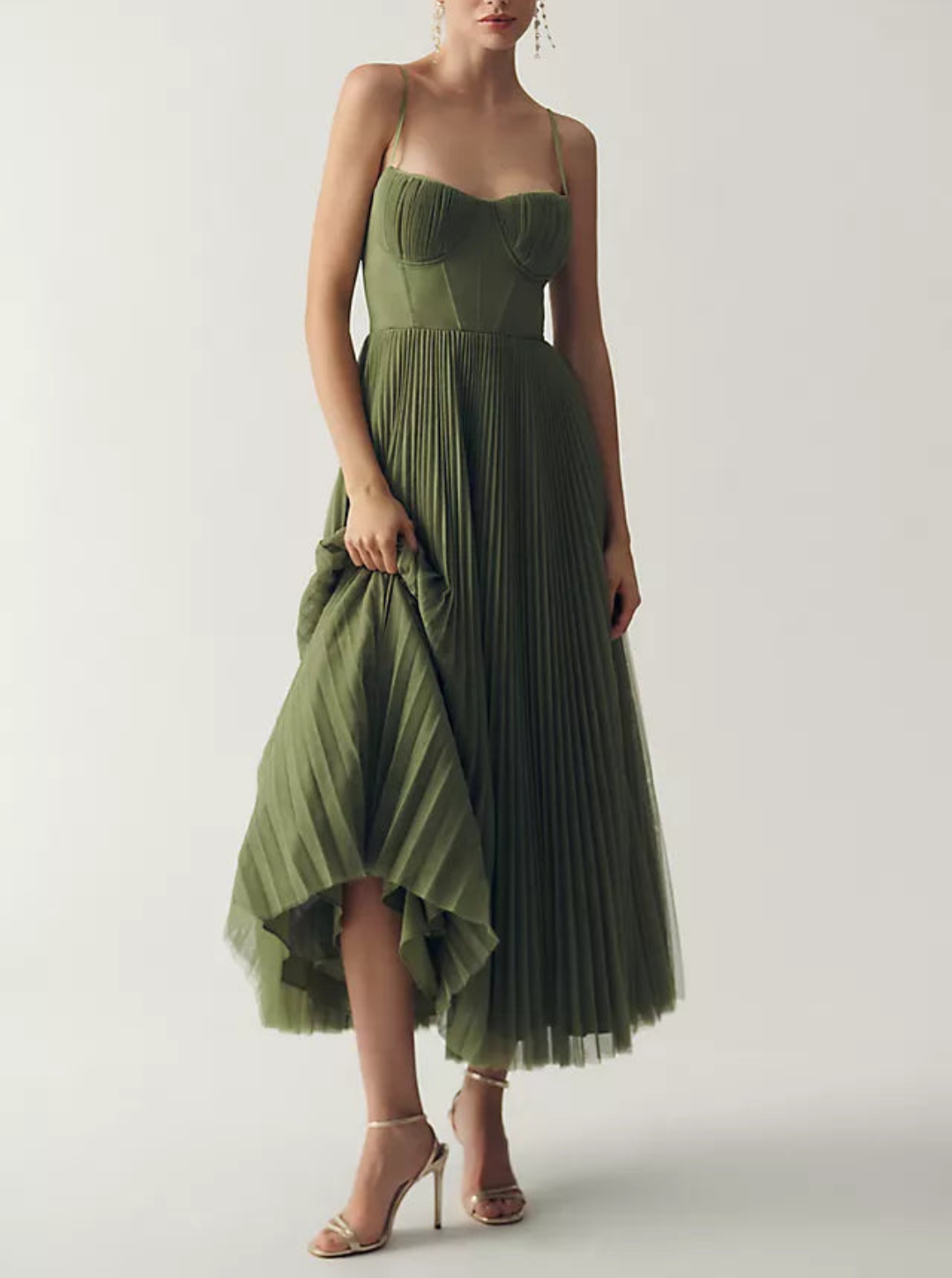 La Chispa | Elegante vestido de tul drapeado