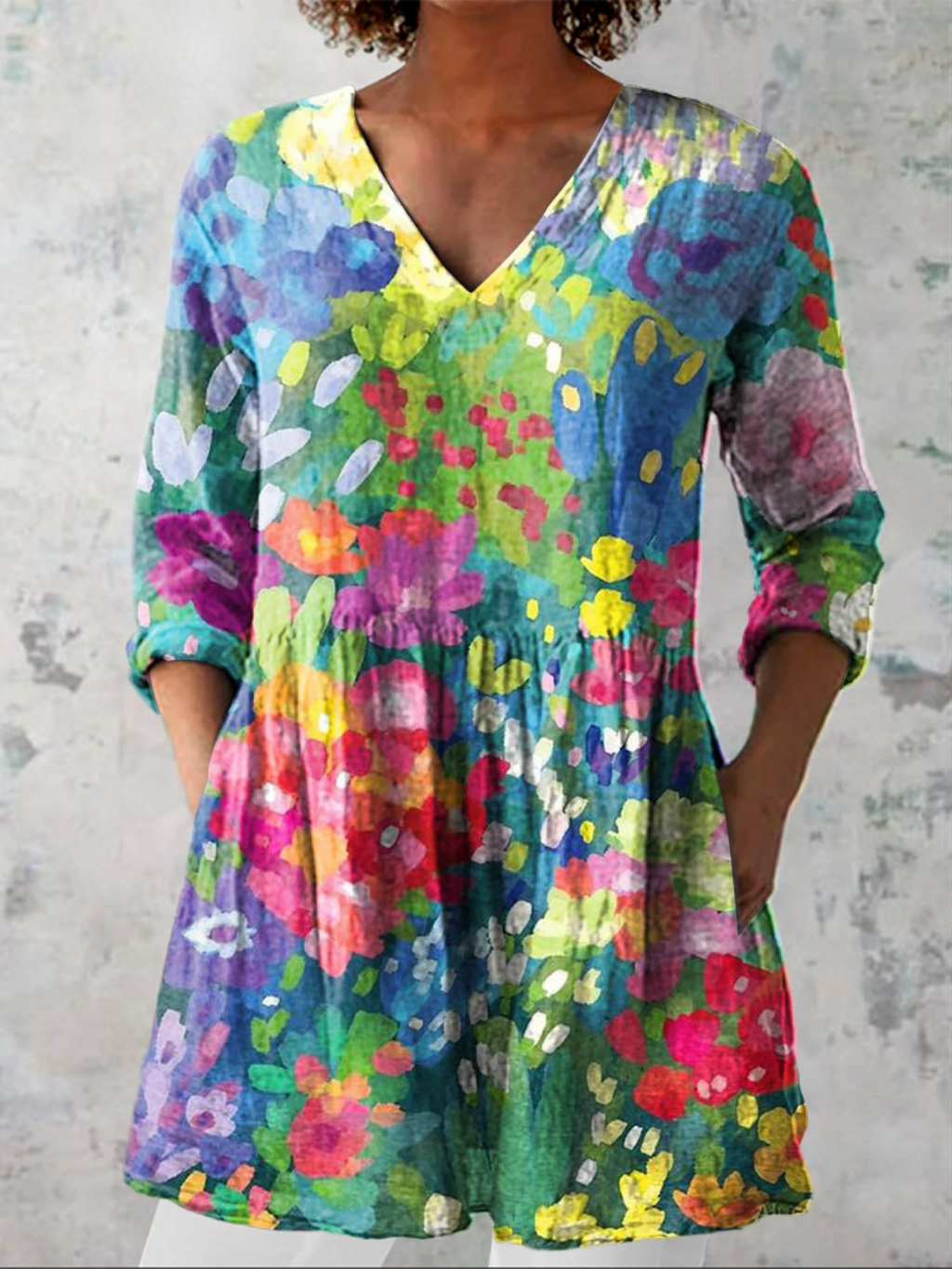 Eden | Blusa Oversize con Estampado Vibrante