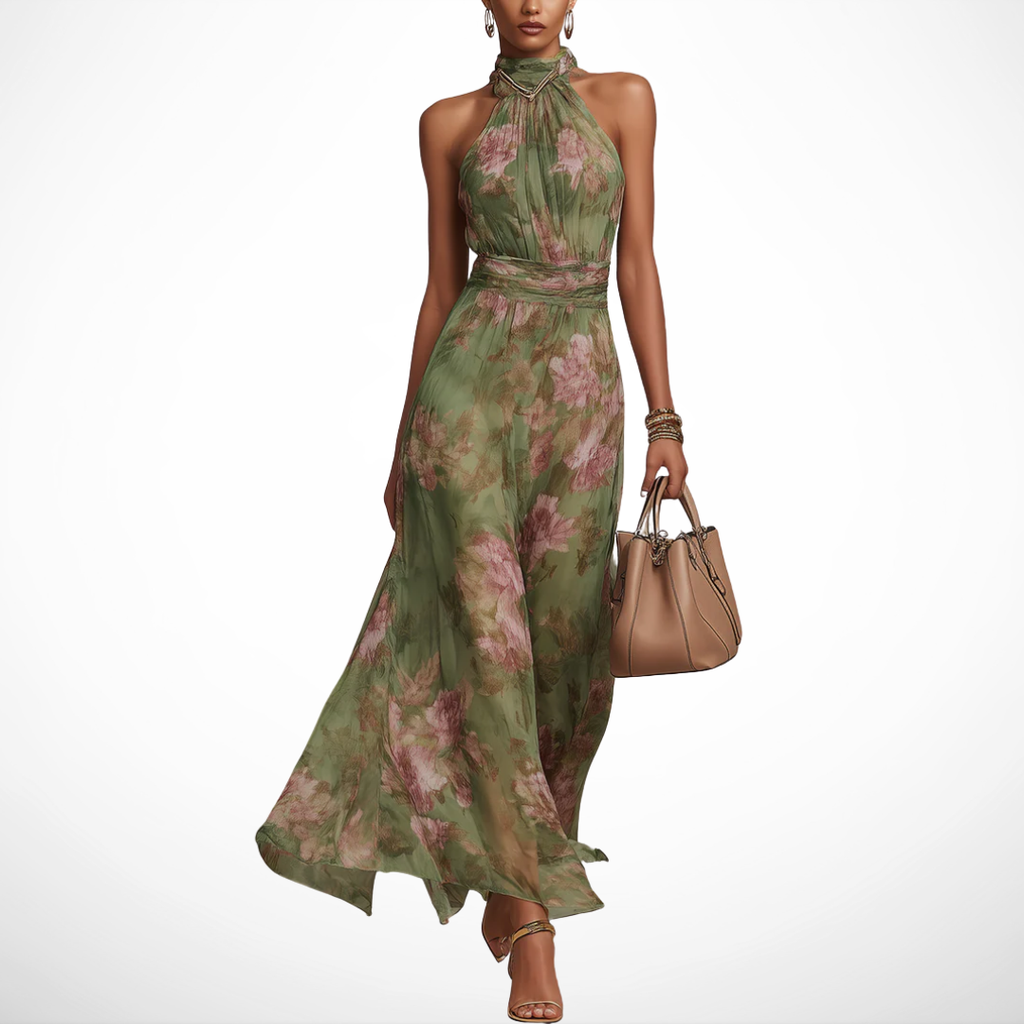 Élise Floral Maxi Dress by La Chispa