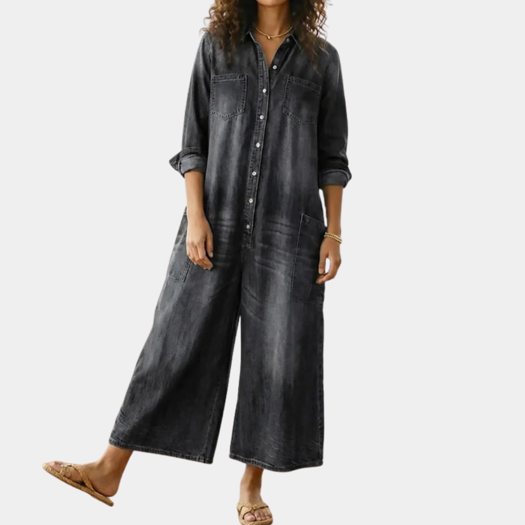 Diana | Mono denim con botones
