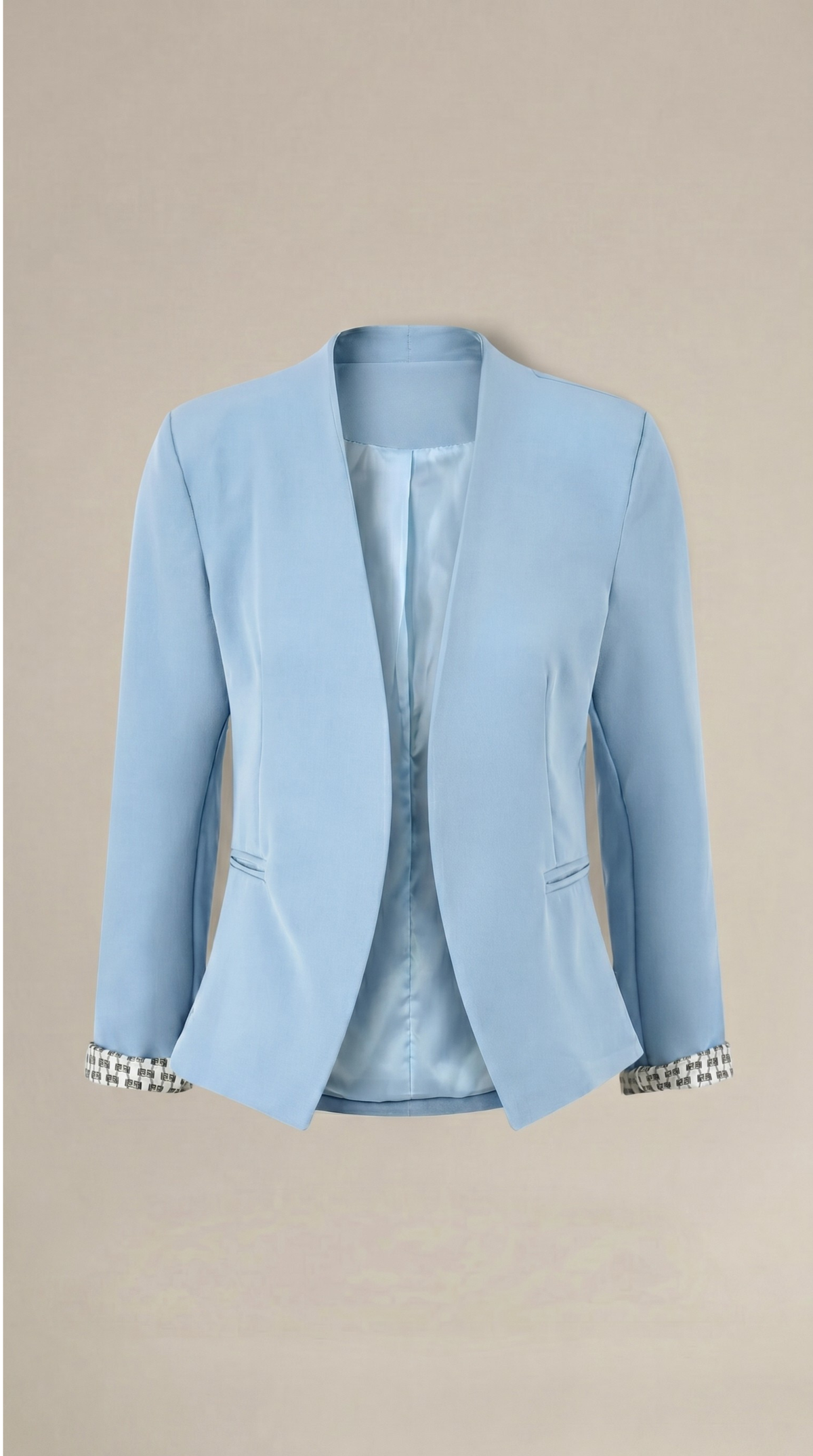 Blazer de corte recto con hombreras