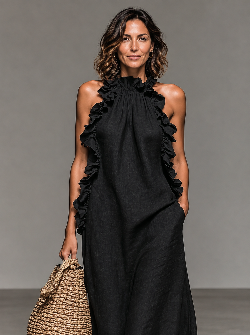 Lua | Vestido Maxi con Bolsillos