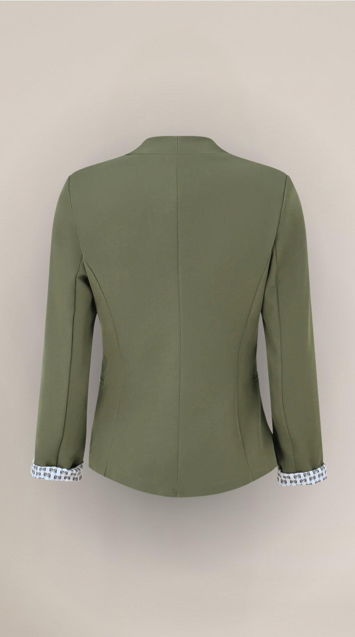 Blazer de corte recto con hombreras