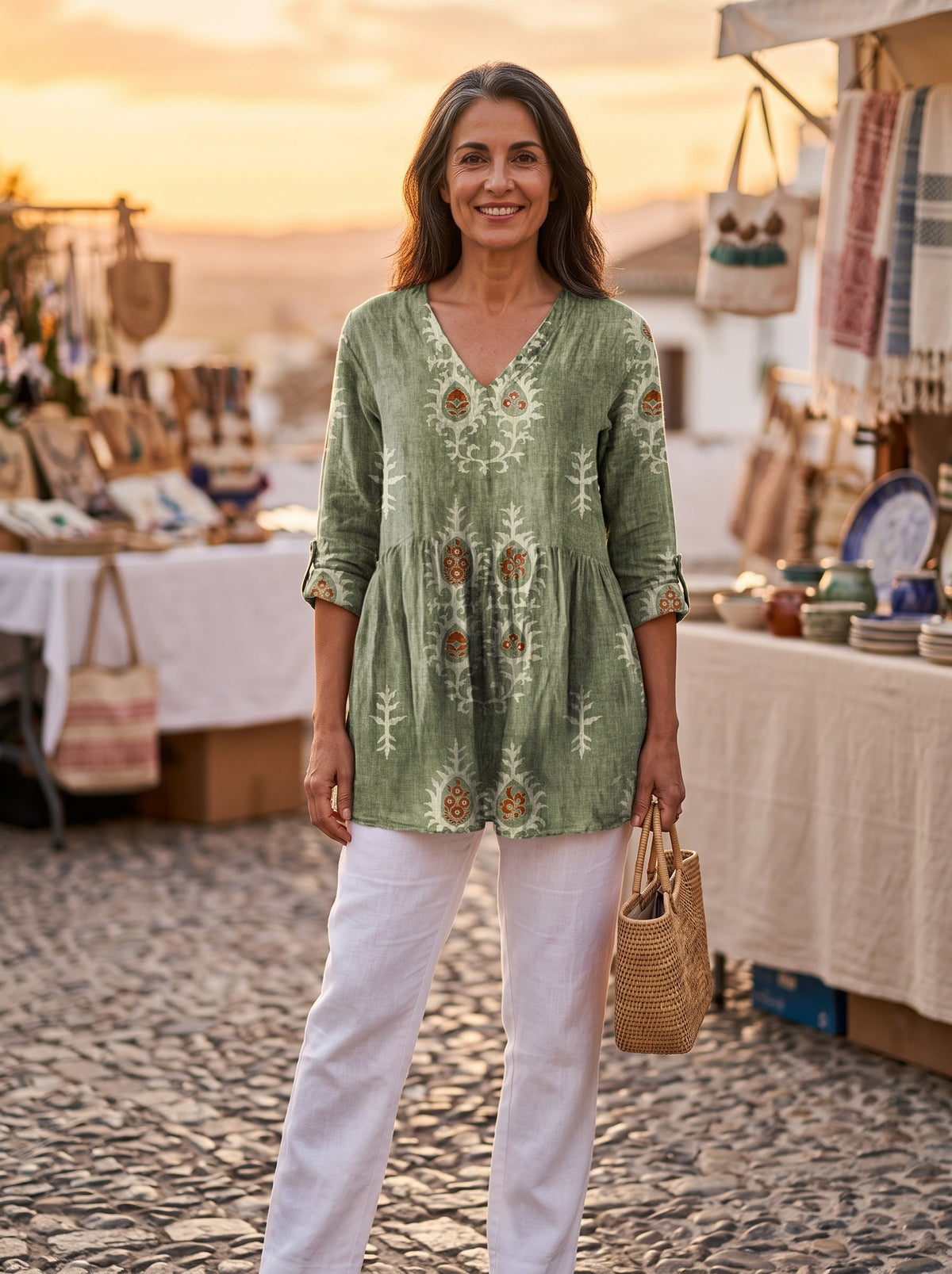 Blair | Blusa Amplia con Diseño Vibrante