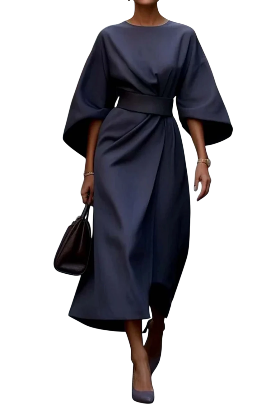 Maya™ | Vestido Chic con Mangas Abullonadas