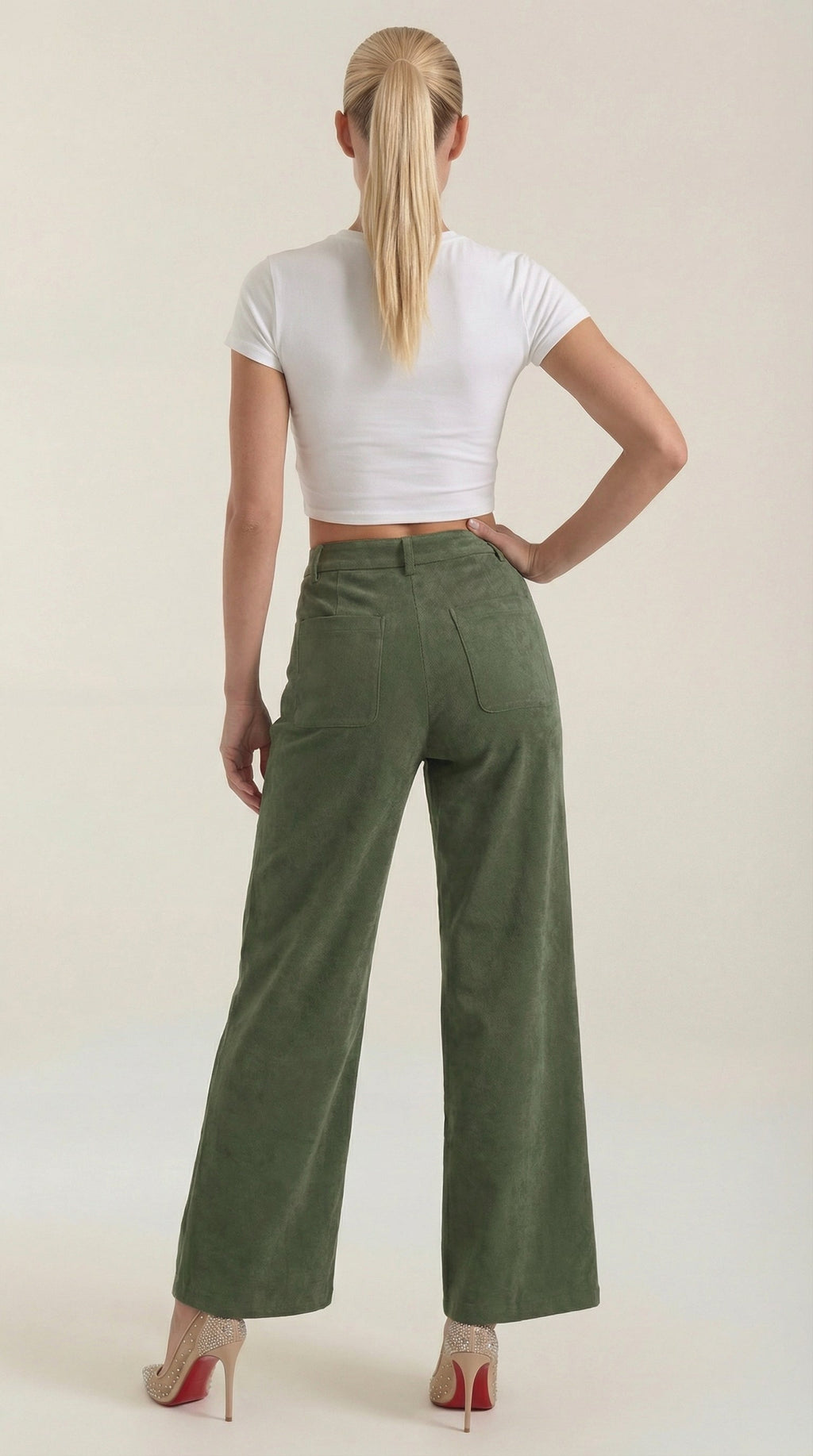 Allison Weite Pantalones de Pana