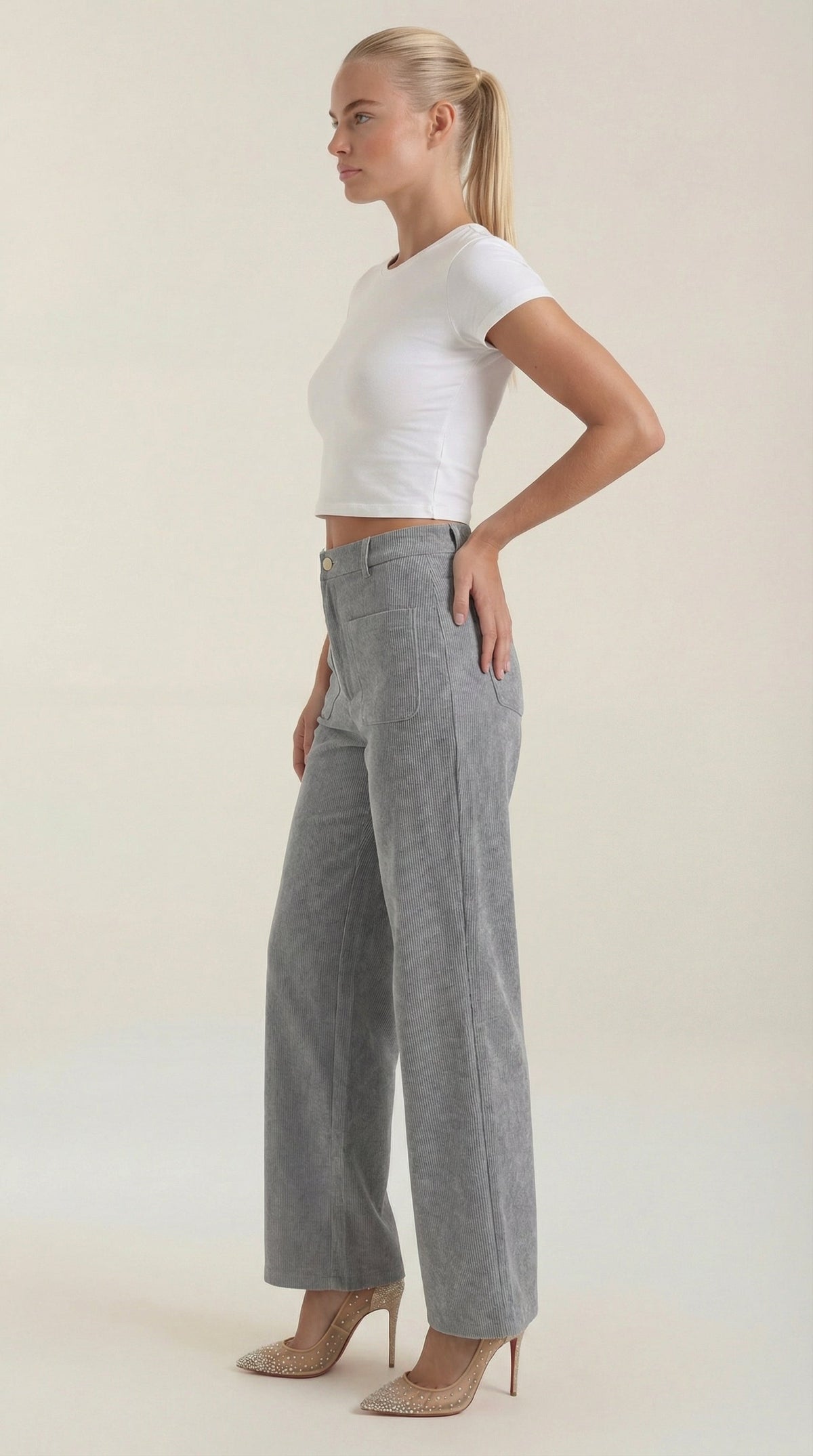 Allison Weite Pantalones de Pana