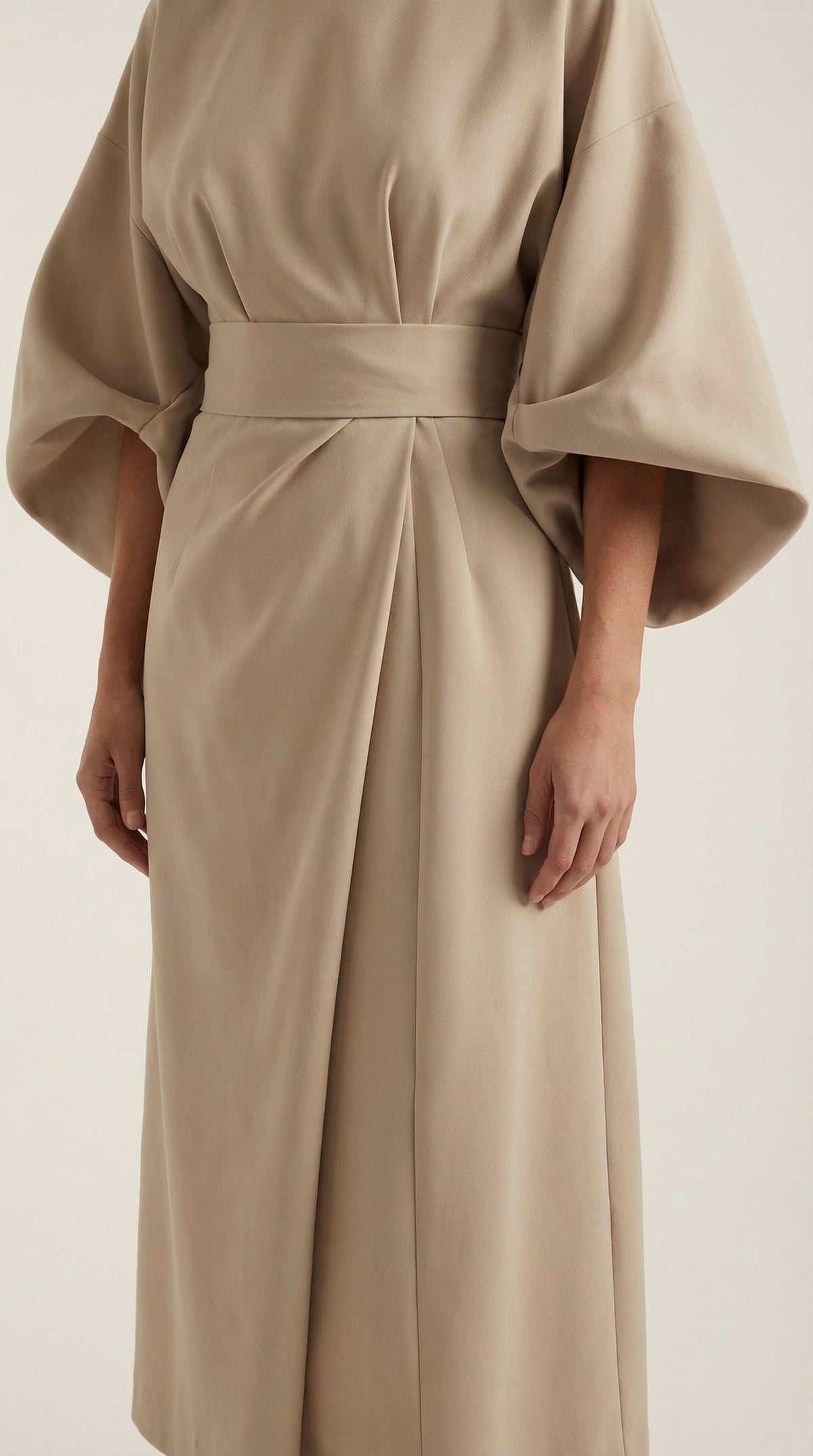 Vestido Maxí Ana con Cinturón Ajustable en la Cintura