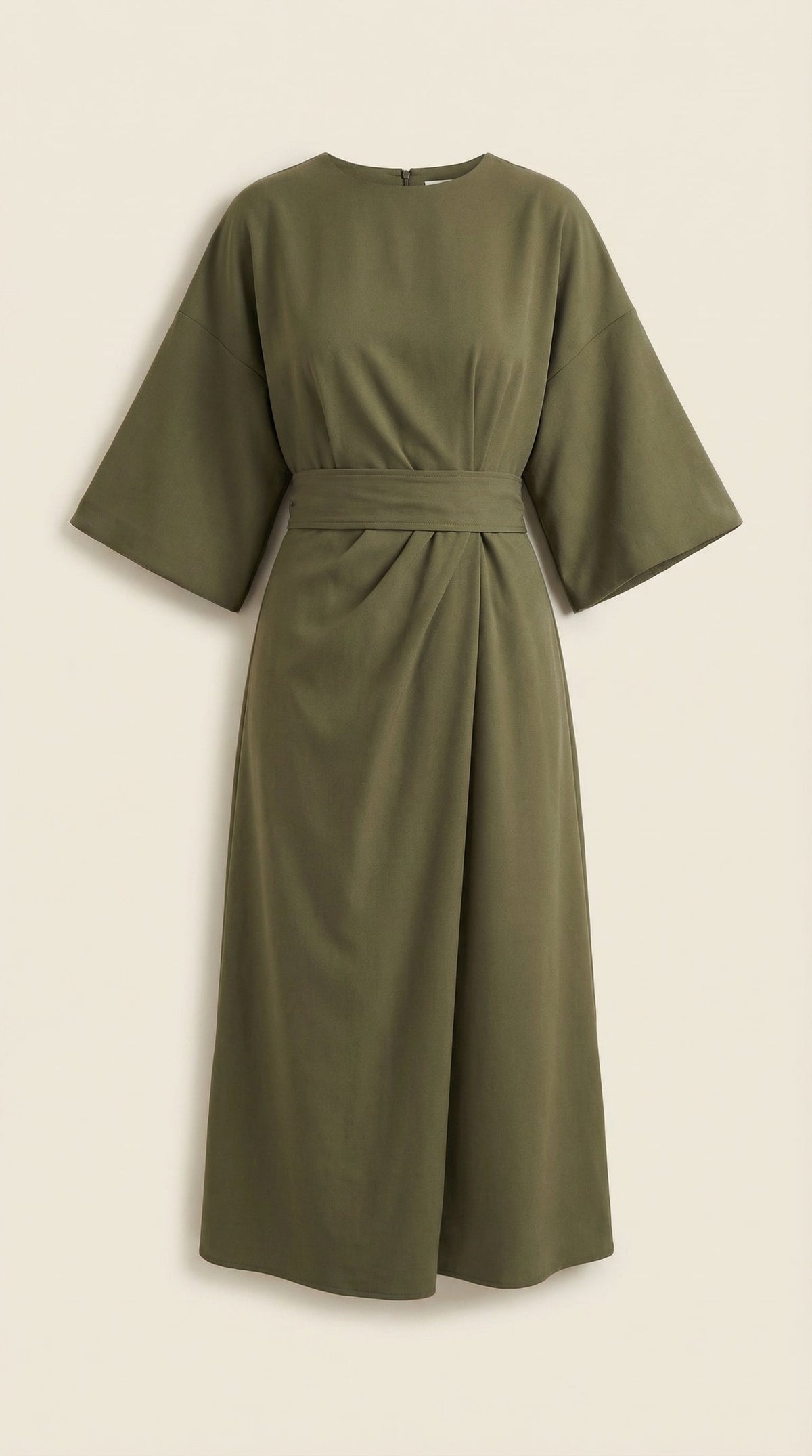 Vestido Maxí Ana con Cinturón Ajustable en la Cintura