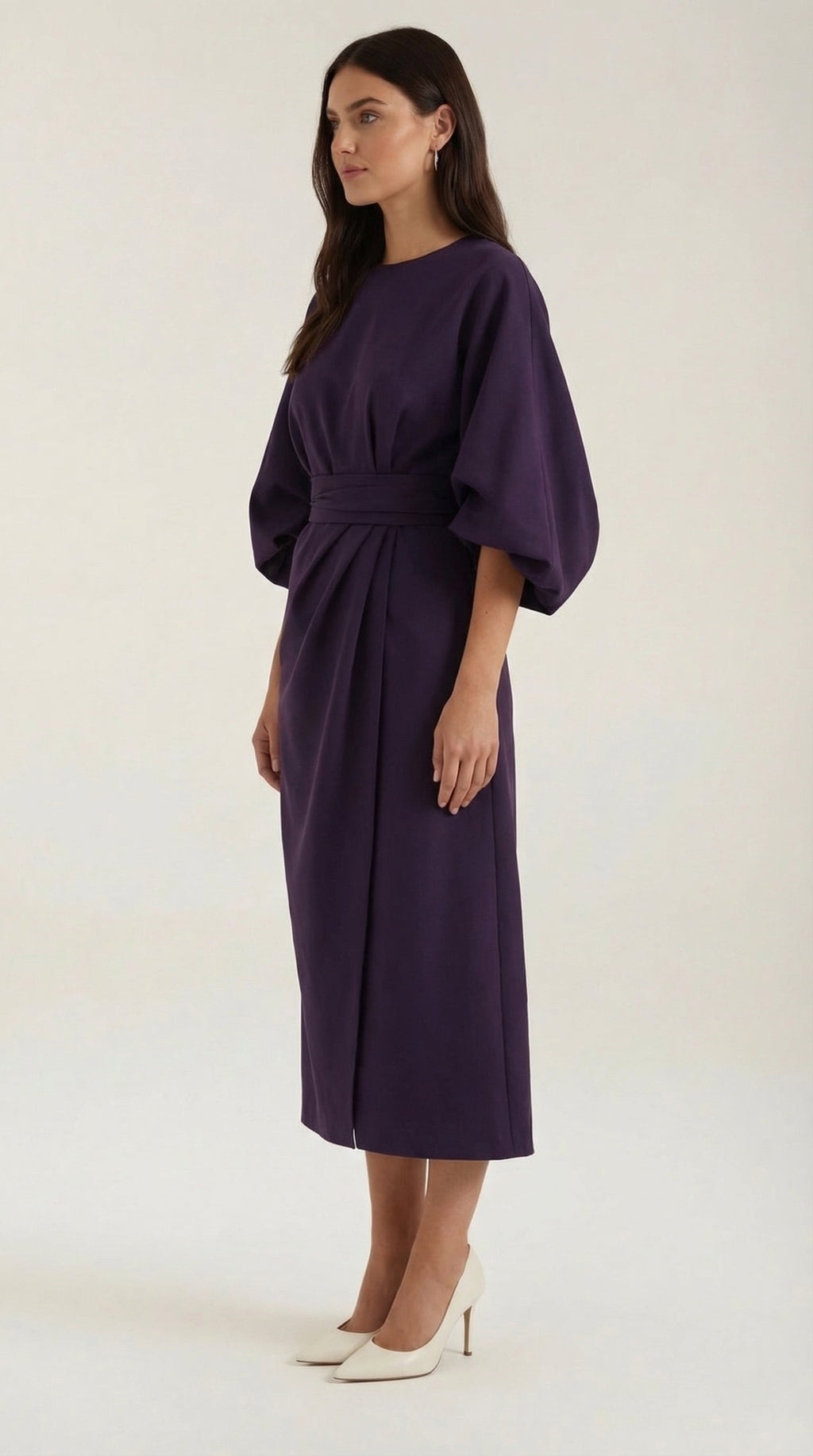 Vestido Maxí Ana con Cinturón Ajustable en la Cintura