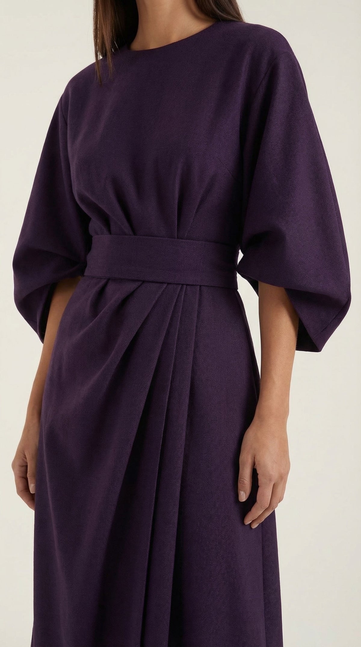 Vestido Maxí Ana con Cinturón Ajustable en la Cintura