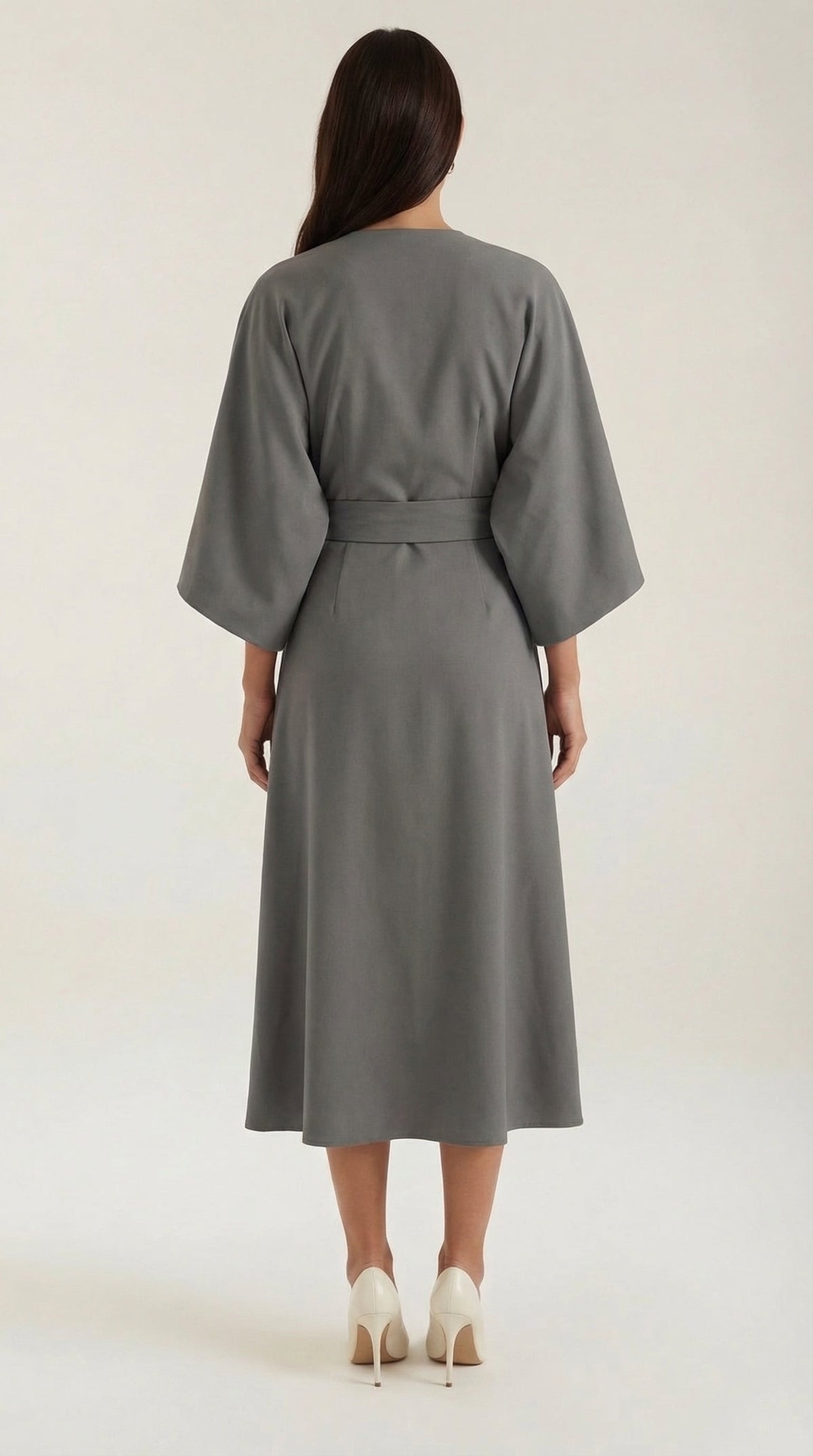 Vestido Maxí Ana con Cinturón Ajustable en la Cintura