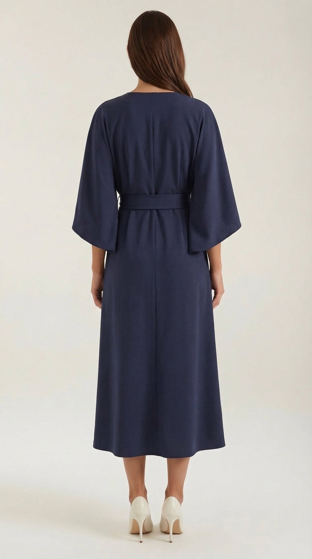 Vestido Maxí Ana con Cinturón Ajustable en la Cintura