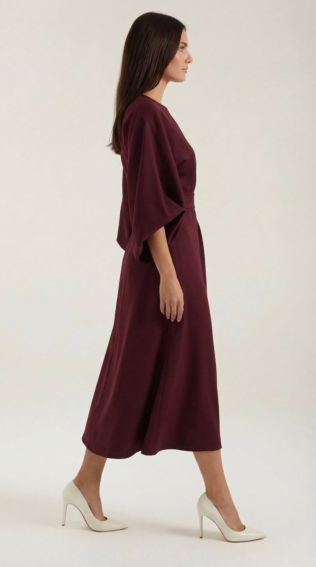 Vestido Maxí Ana con Cinturón Ajustable en la Cintura