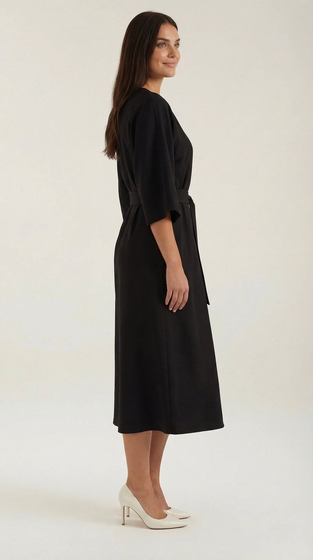 Vestido Maxí Ana con Cinturón Ajustable en la Cintura