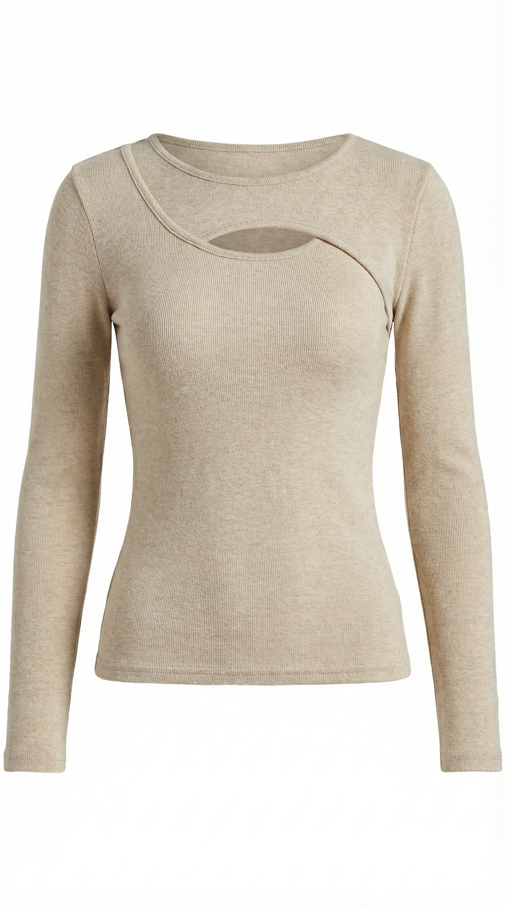Barbara Chic Long Sleeve Corte Cutout Top