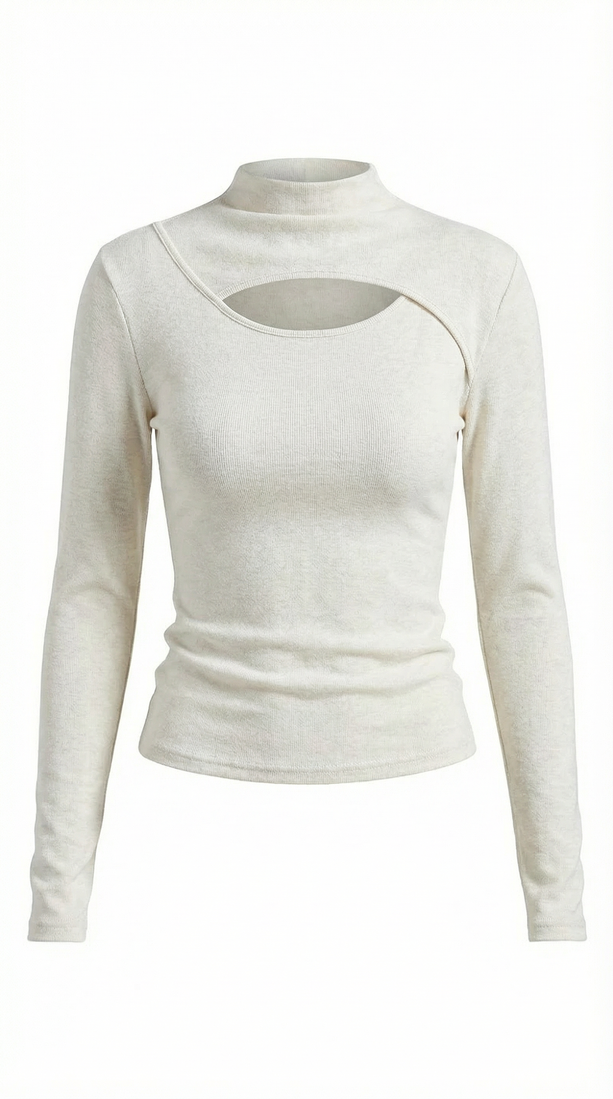 Barbara Chic Long Sleeve Corte Cutout Top