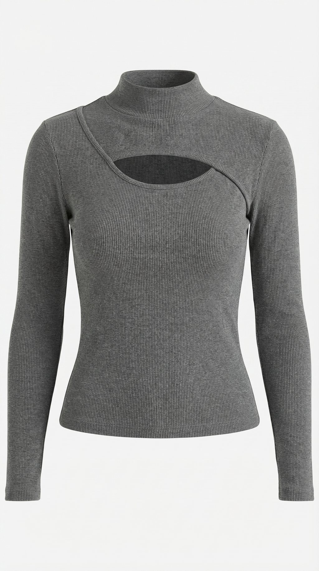 Barbara Chic Long Sleeve Corte Cutout Top