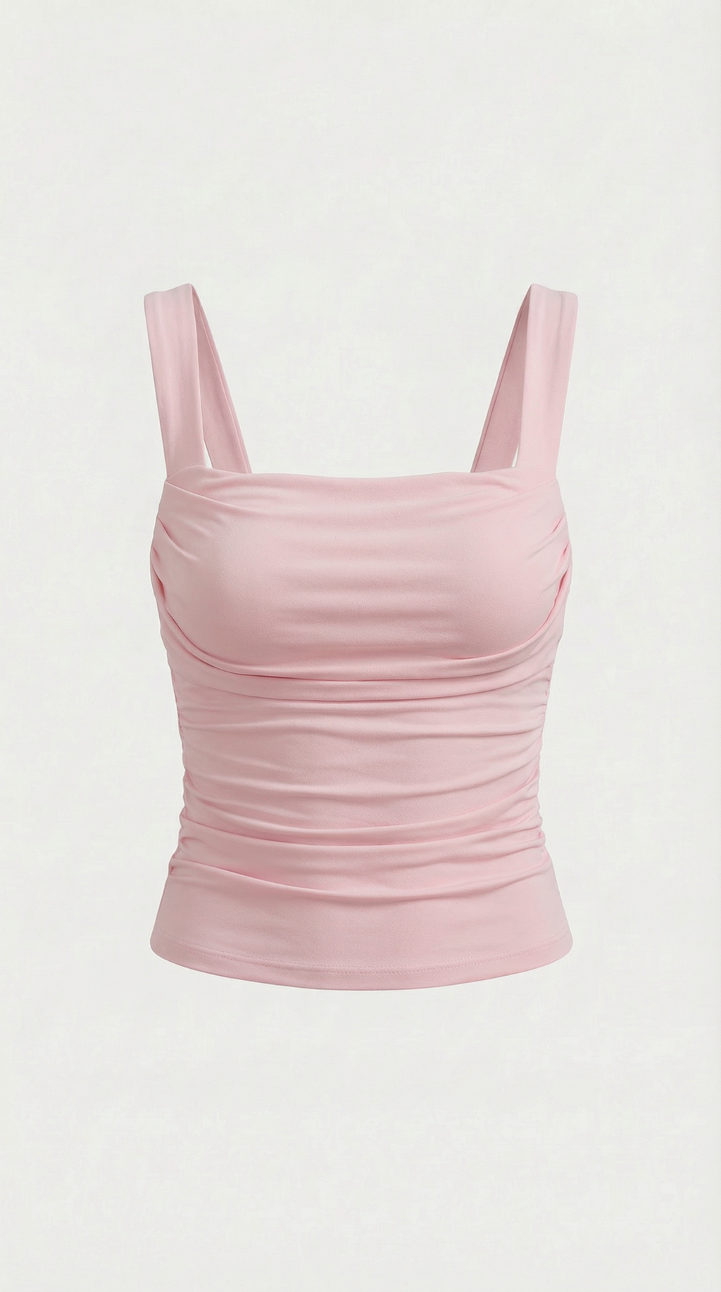 Blusa sin mangas Blair con fruncido y escote cuadrado