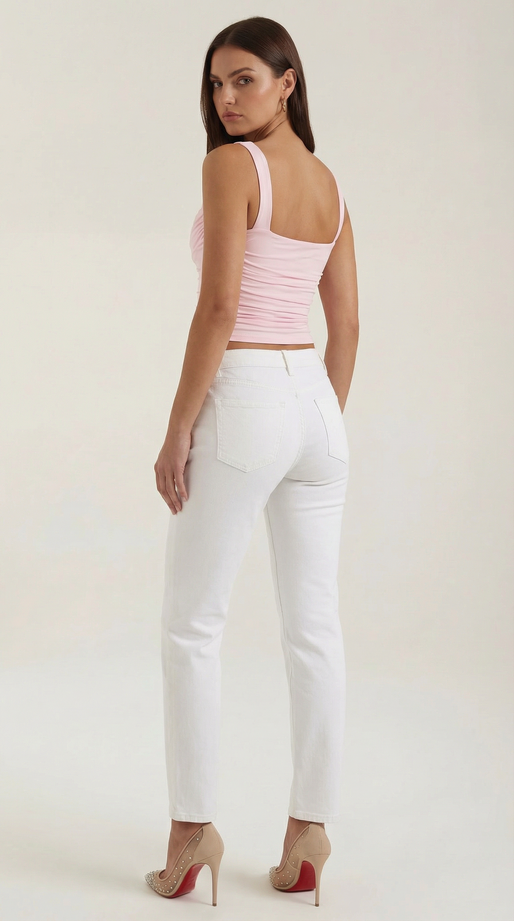 Blusa sin mangas Blair con fruncido y escote cuadrado
