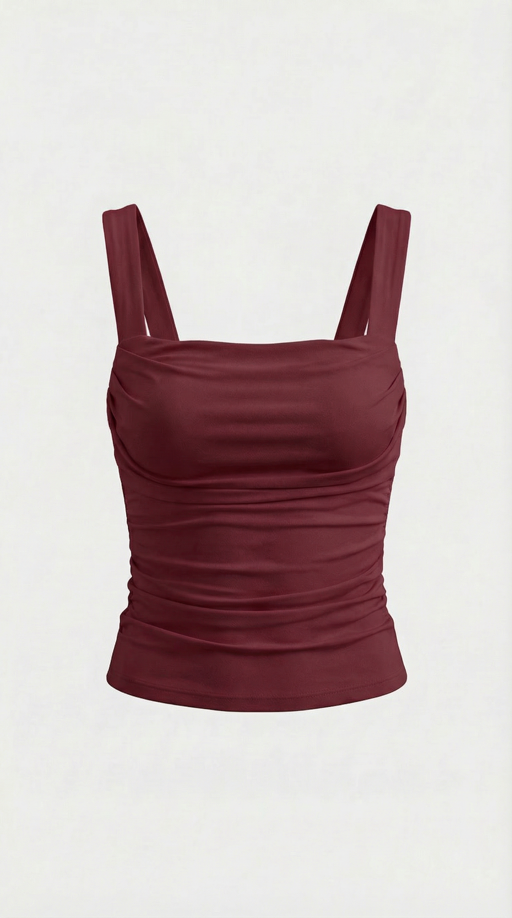 Blusa sin mangas Blair con fruncido y escote cuadrado