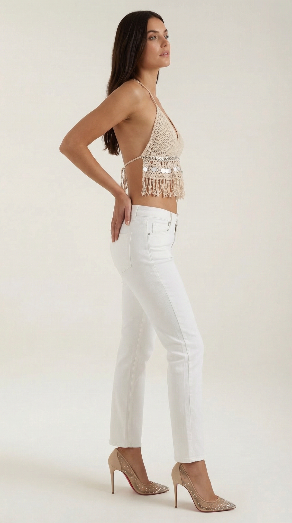 Brandy Boho Knit Halter Top
