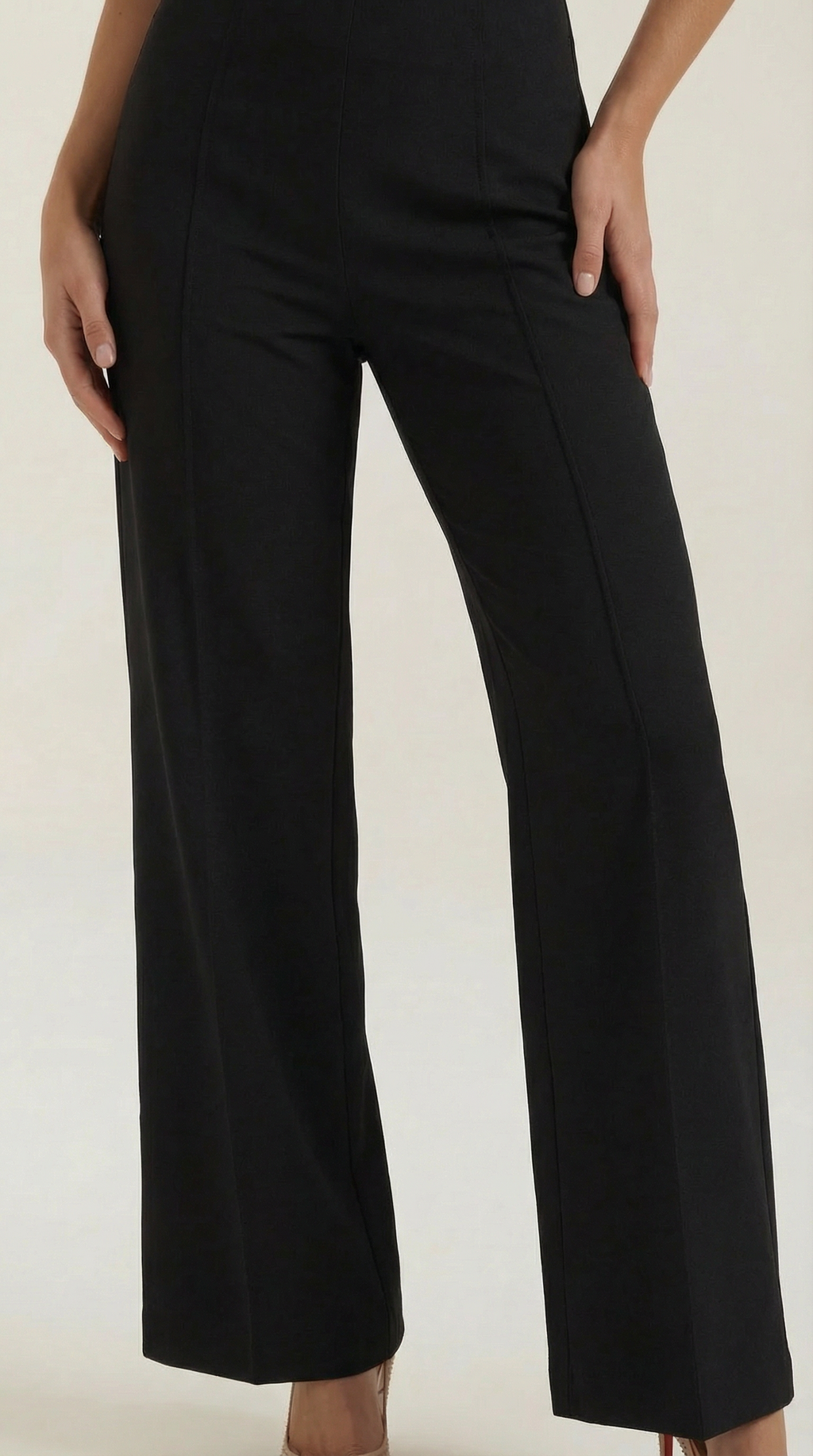 Brooke Pantalones Baggy de Cintura Media
