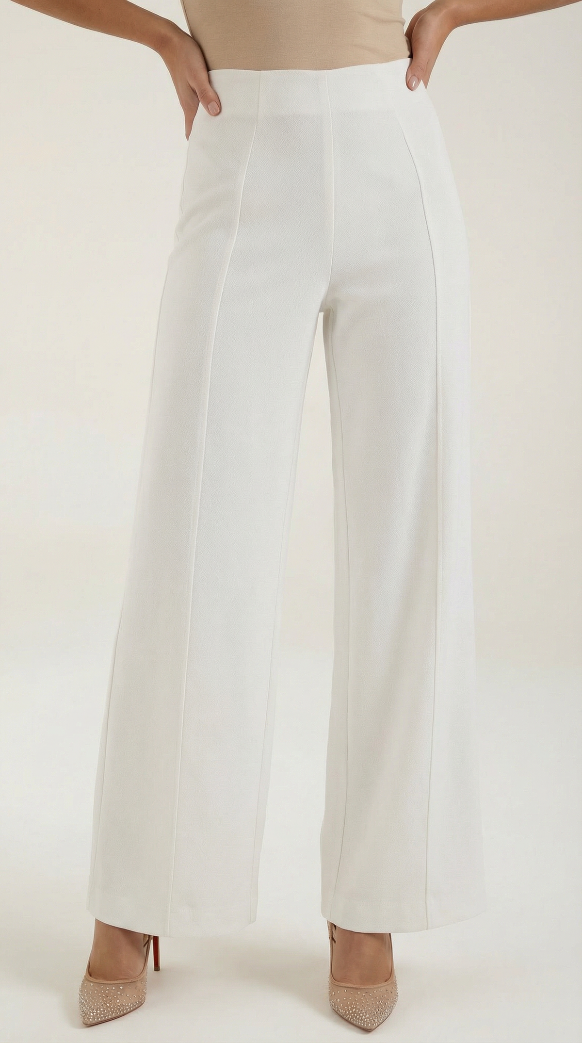 Brooke Pantalones Baggy de Cintura Media