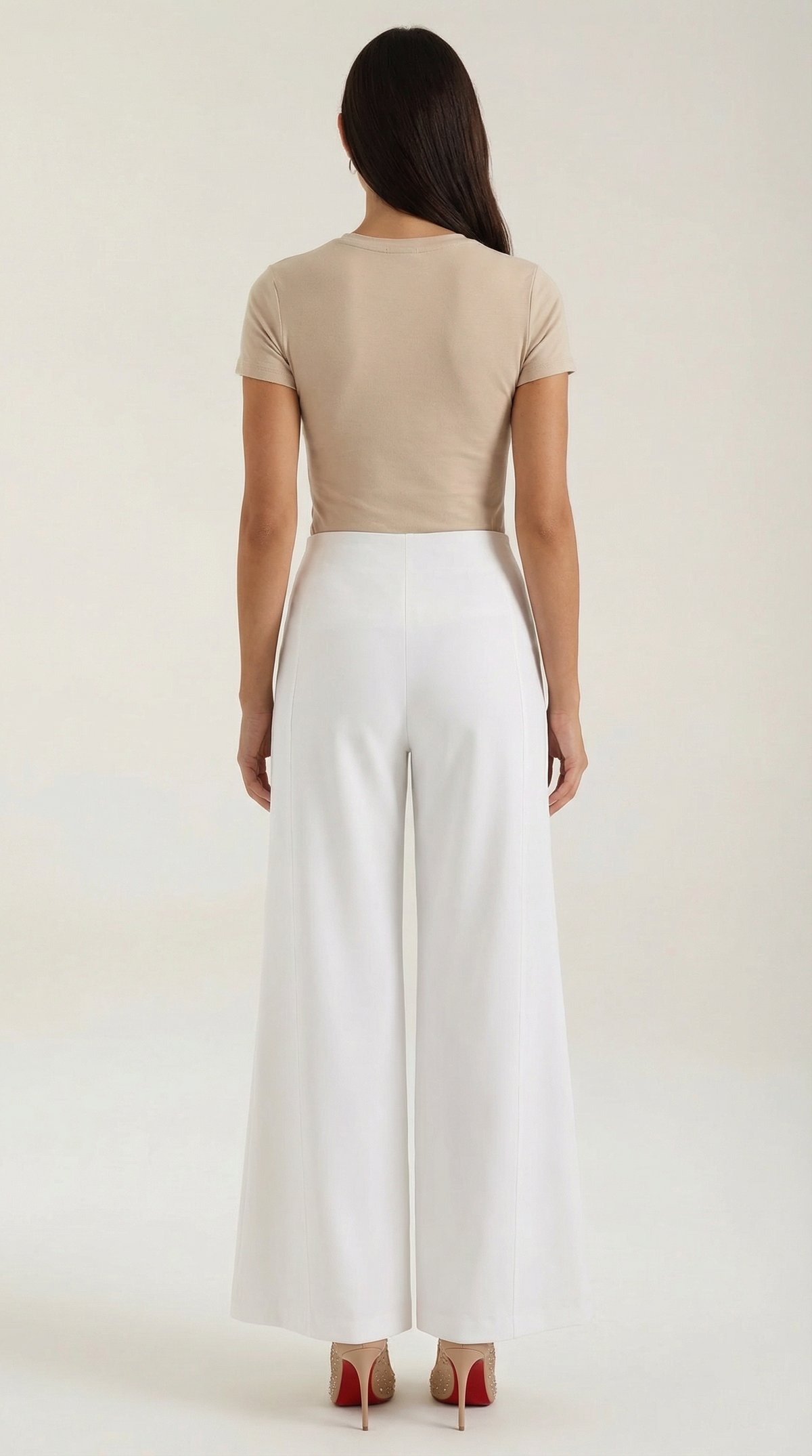 Brooke Pantalones Baggy de Cintura Media