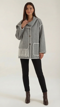 Chaqueta Catherine con bufanda de contraste