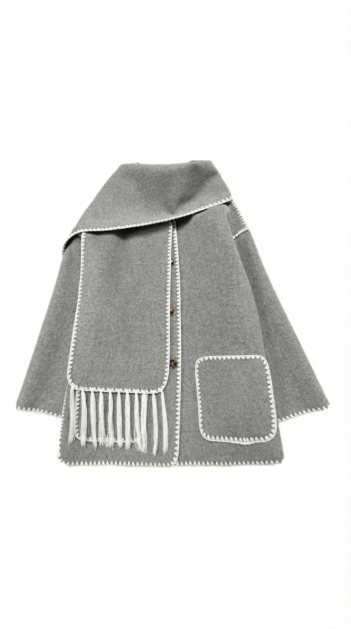 Chaqueta Catherine con bufanda de contraste