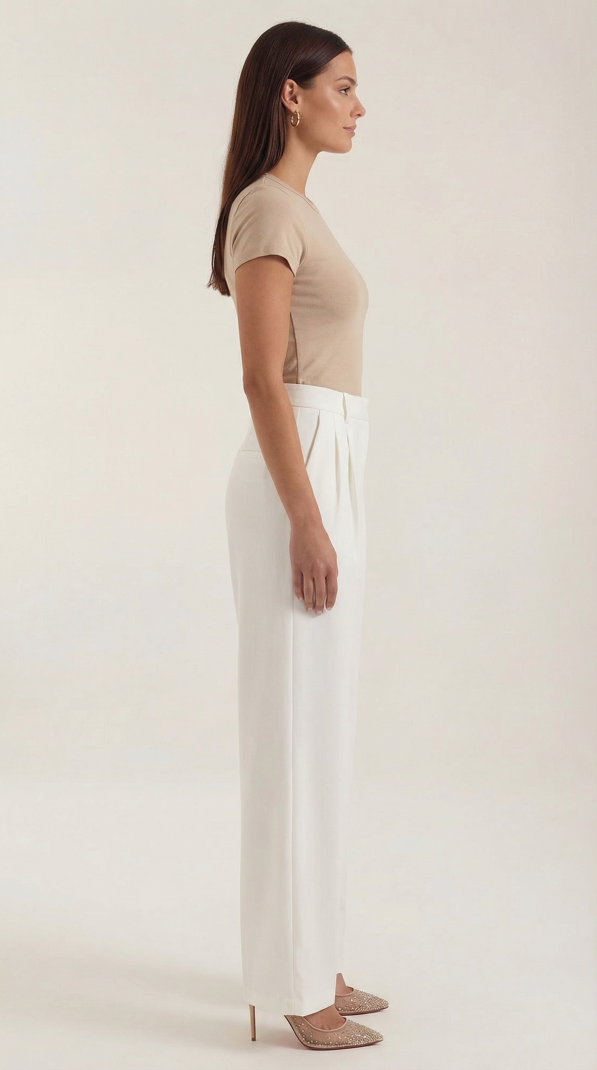 Pantalón Claire de corte recto y cintura alta
