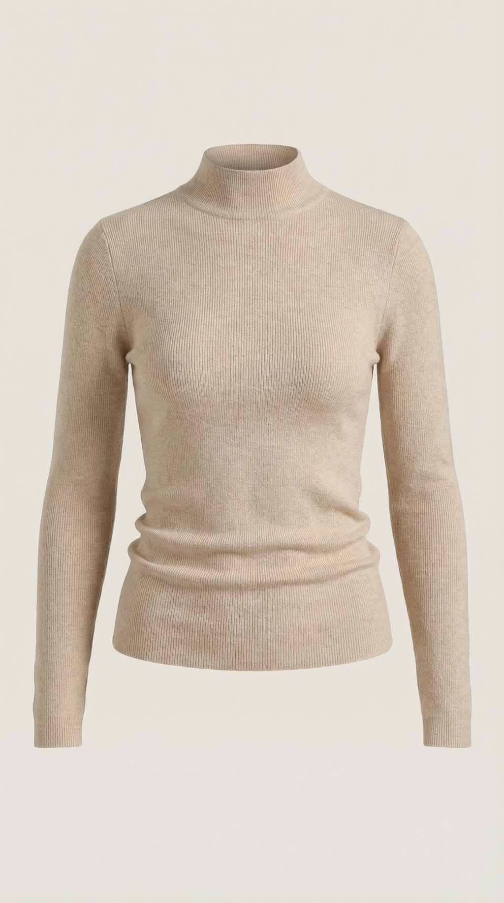 Constance Algodón Top de Cuello Alto