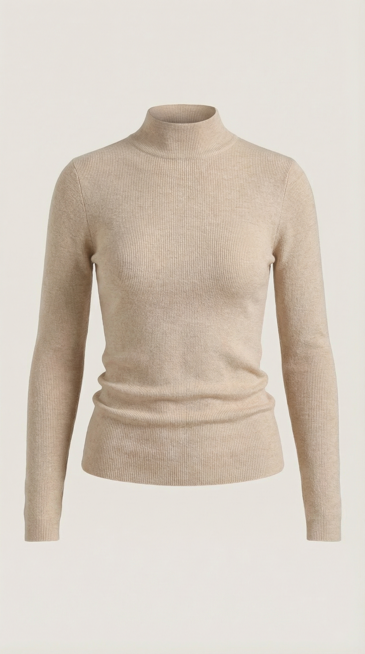 Constance Algodón Top de Cuello Alto