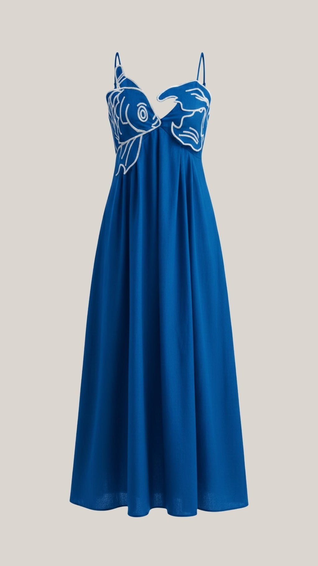 Vestido largo Deborah con bordados