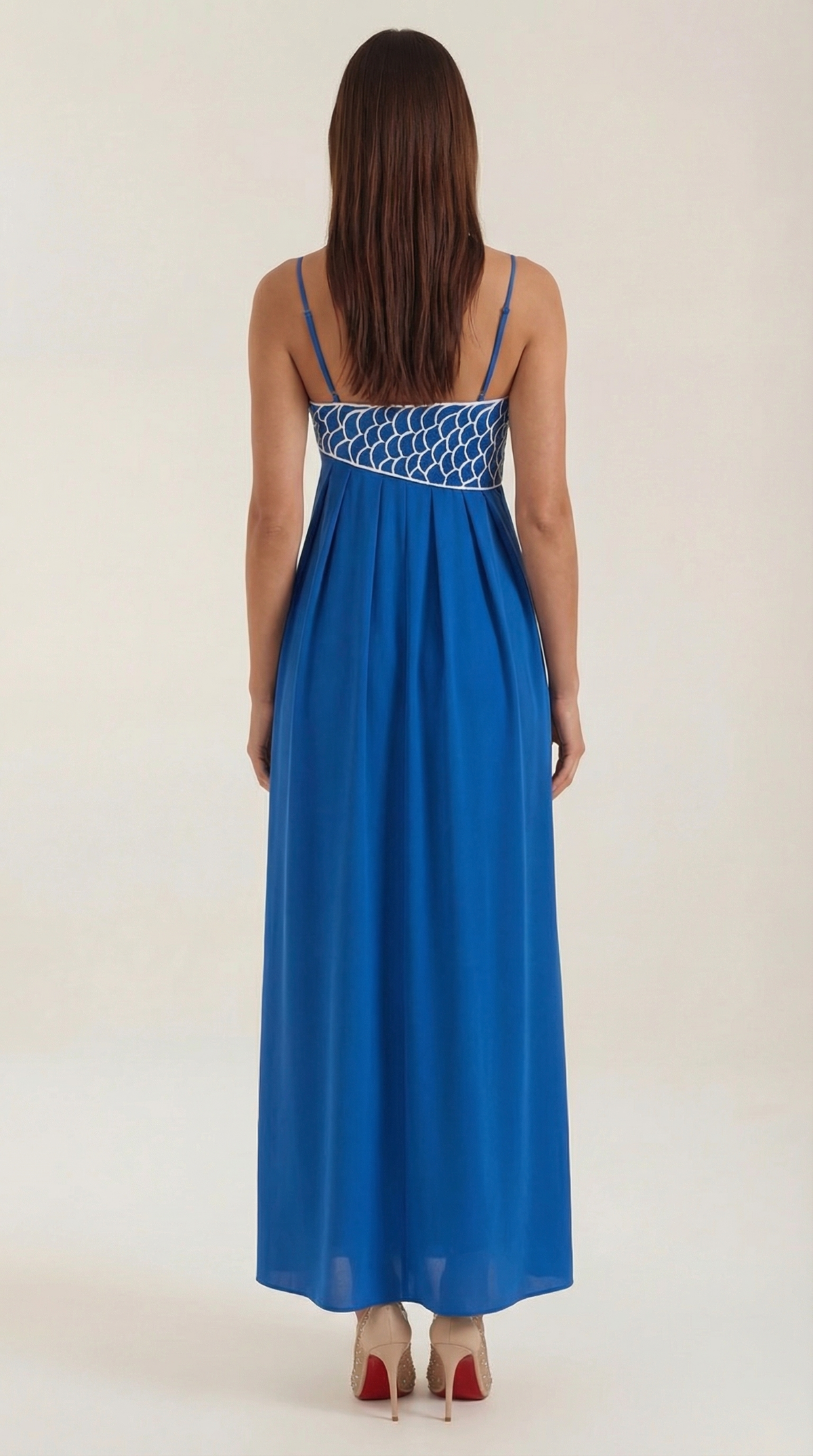 Vestido largo Deborah con bordados