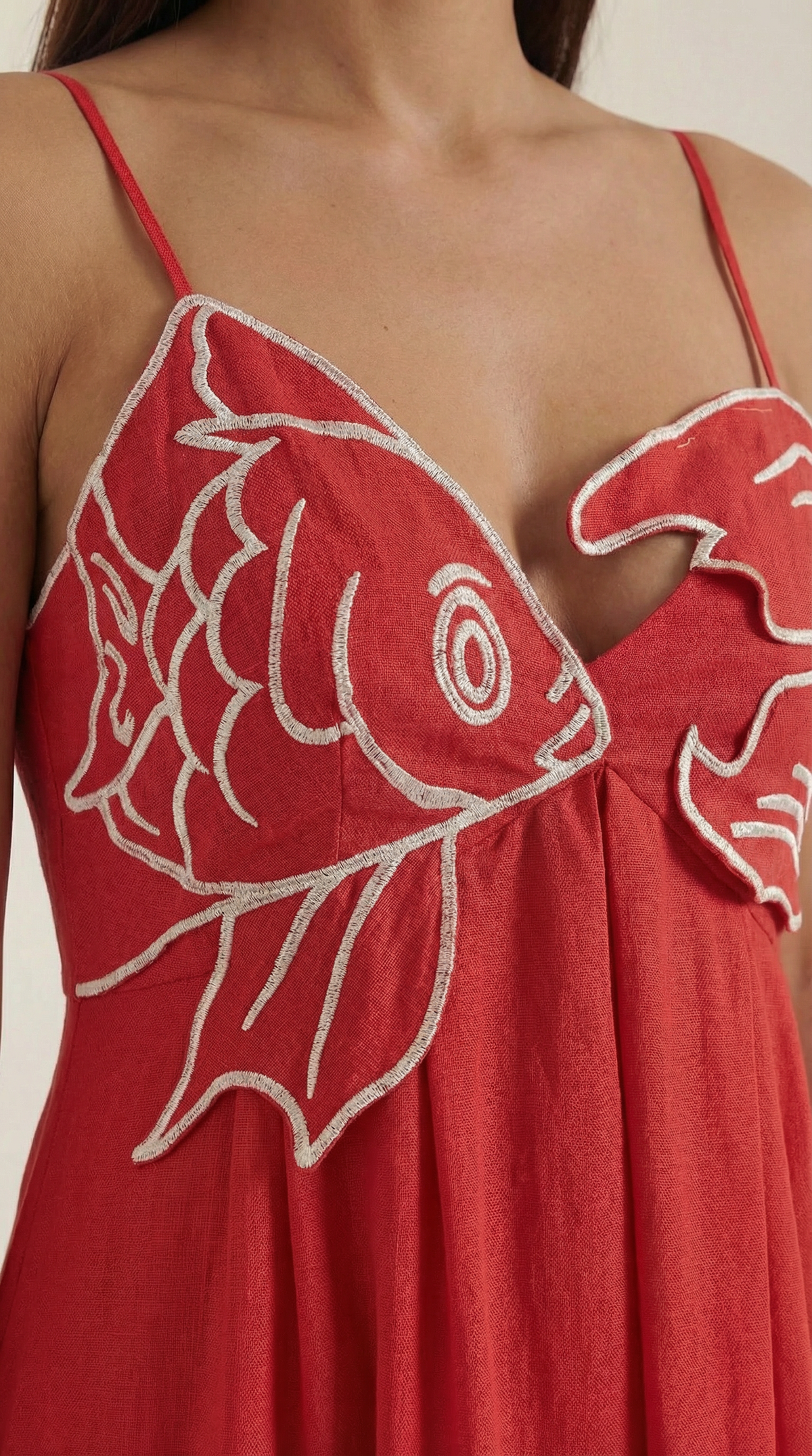 Vestido largo Deborah con bordados
