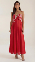 Vestido largo Deborah con bordados
