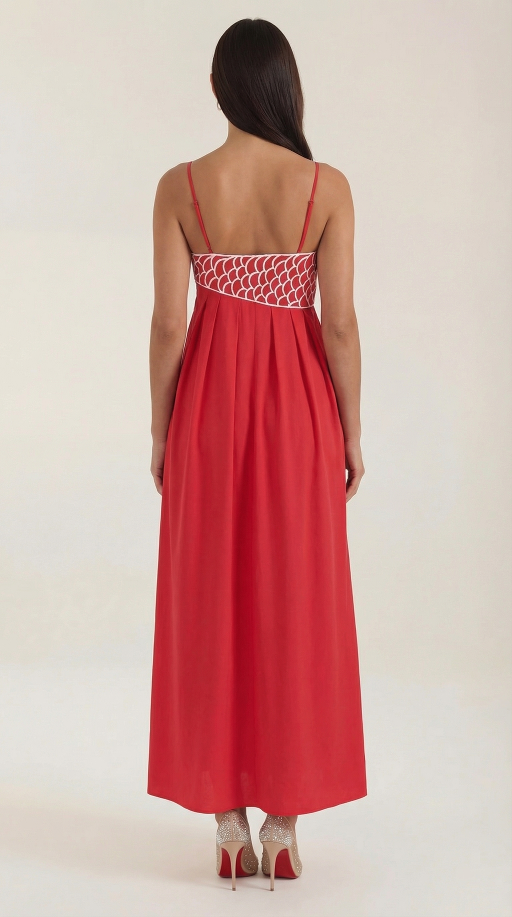 Vestido largo Deborah con bordados