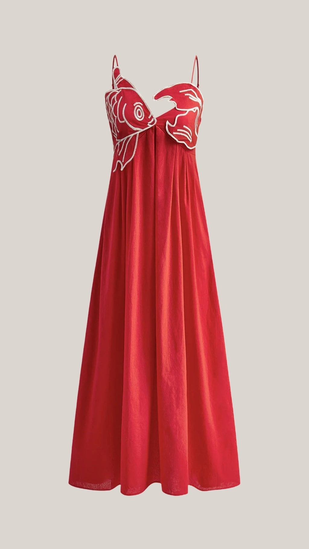Vestido largo Deborah con bordados