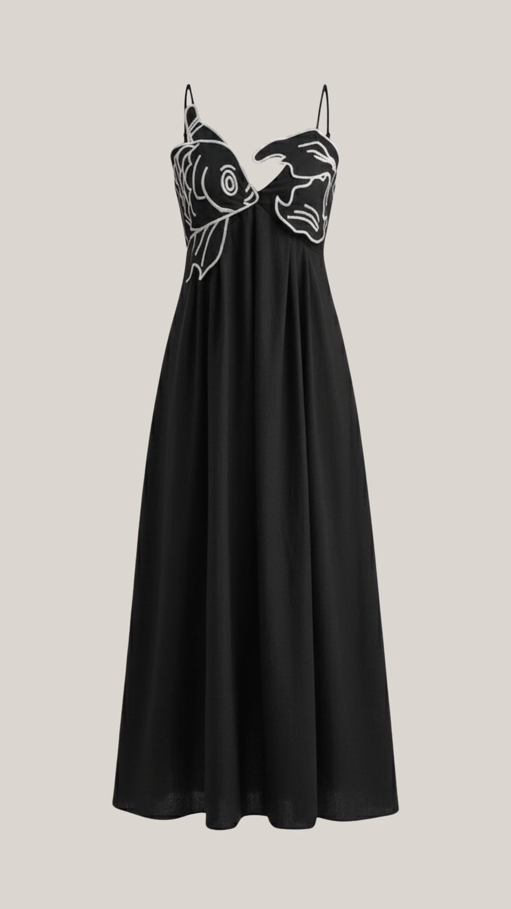 Vestido largo Deborah con bordados