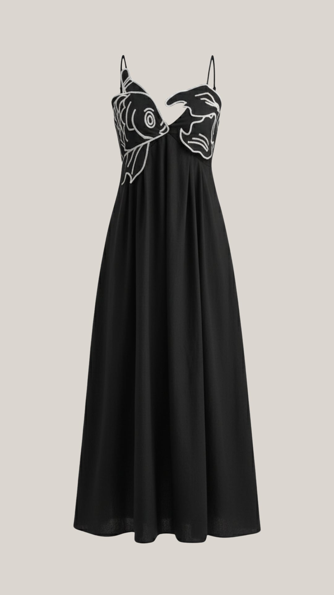 Vestido largo Deborah con bordados