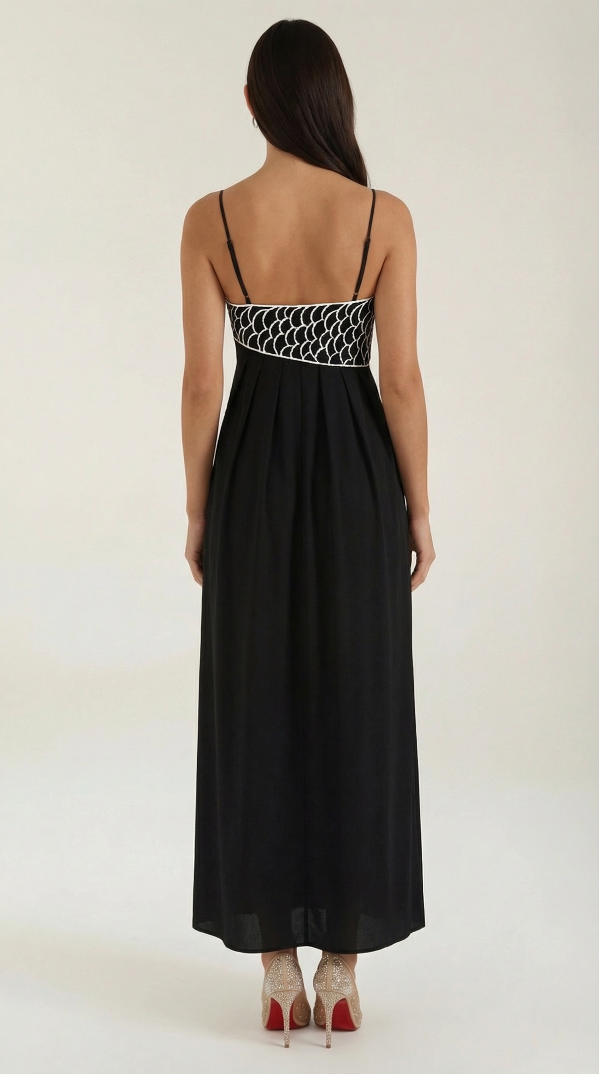 Vestido largo Deborah con bordados