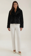 Chaqueta Debra de Piel Sintética Negra