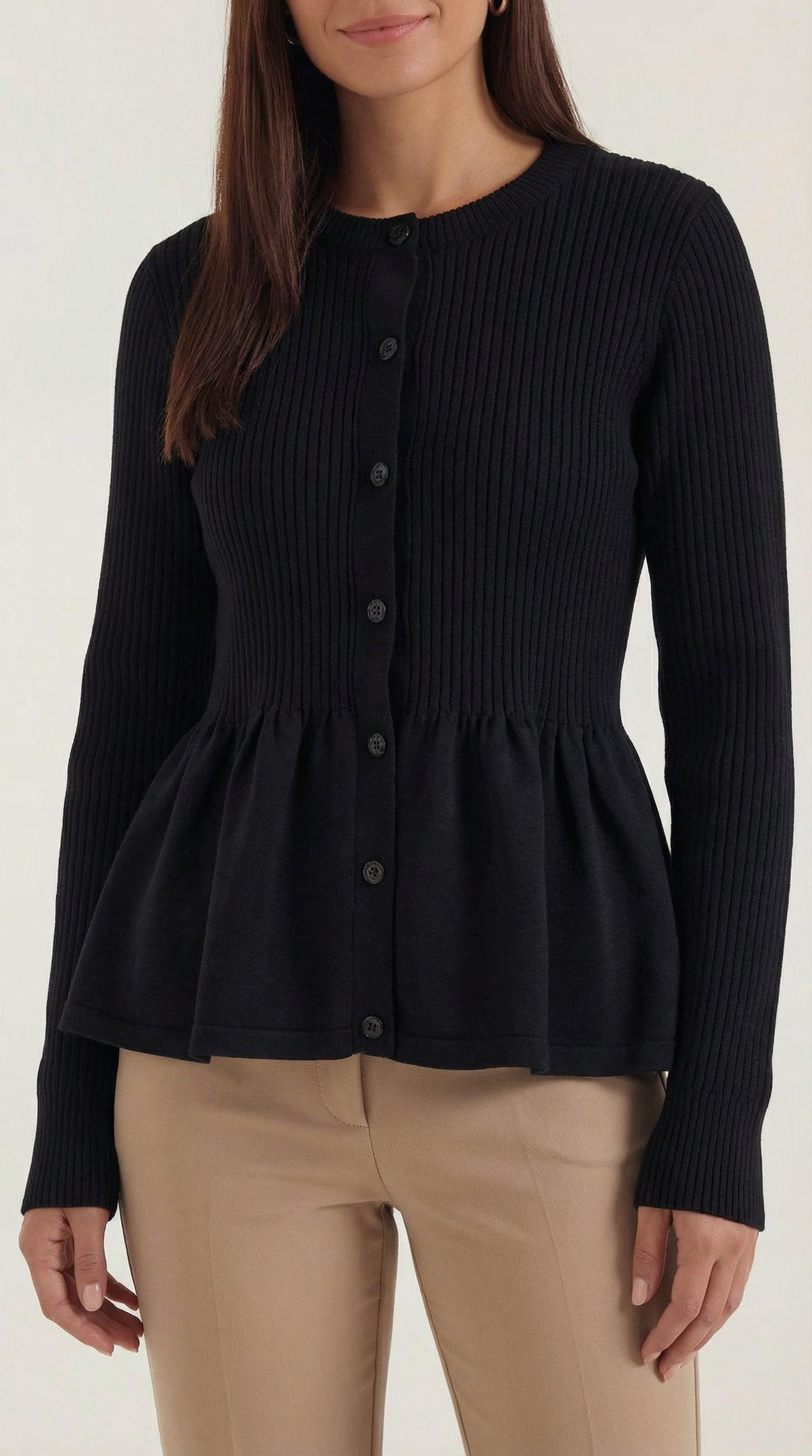 Cardigan Diana con Volantes y Botones