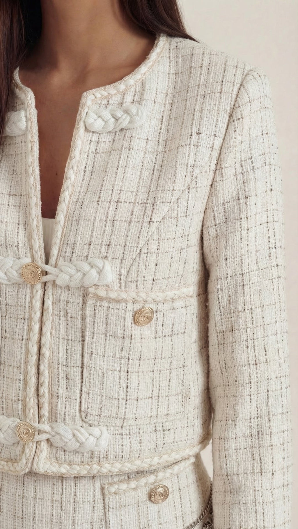 Doris Conjunto de Falda de Tweed