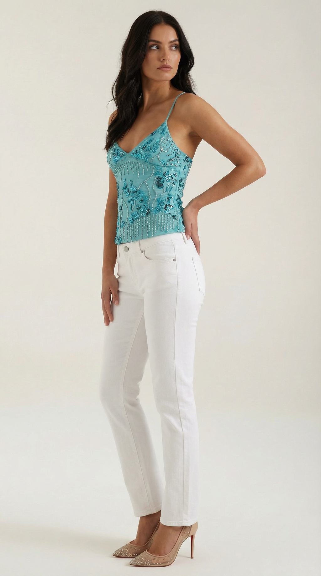 Camisón Dottie con Lentejuelas - Estilo Elegante
