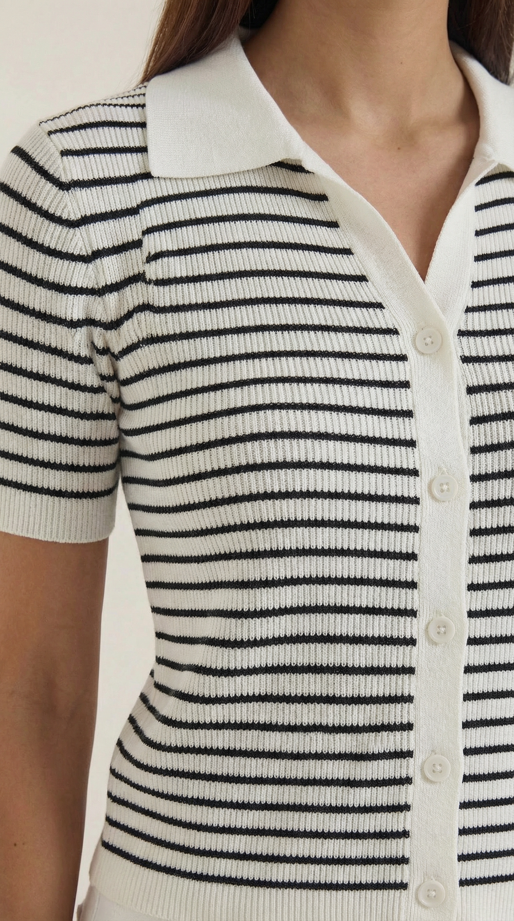 Rayado Polo Top Edith